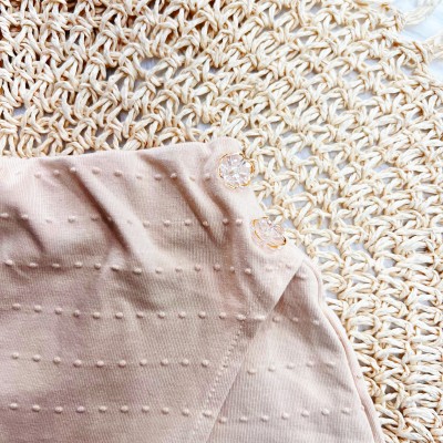 Conj. Blusa Chic e Short - Areia